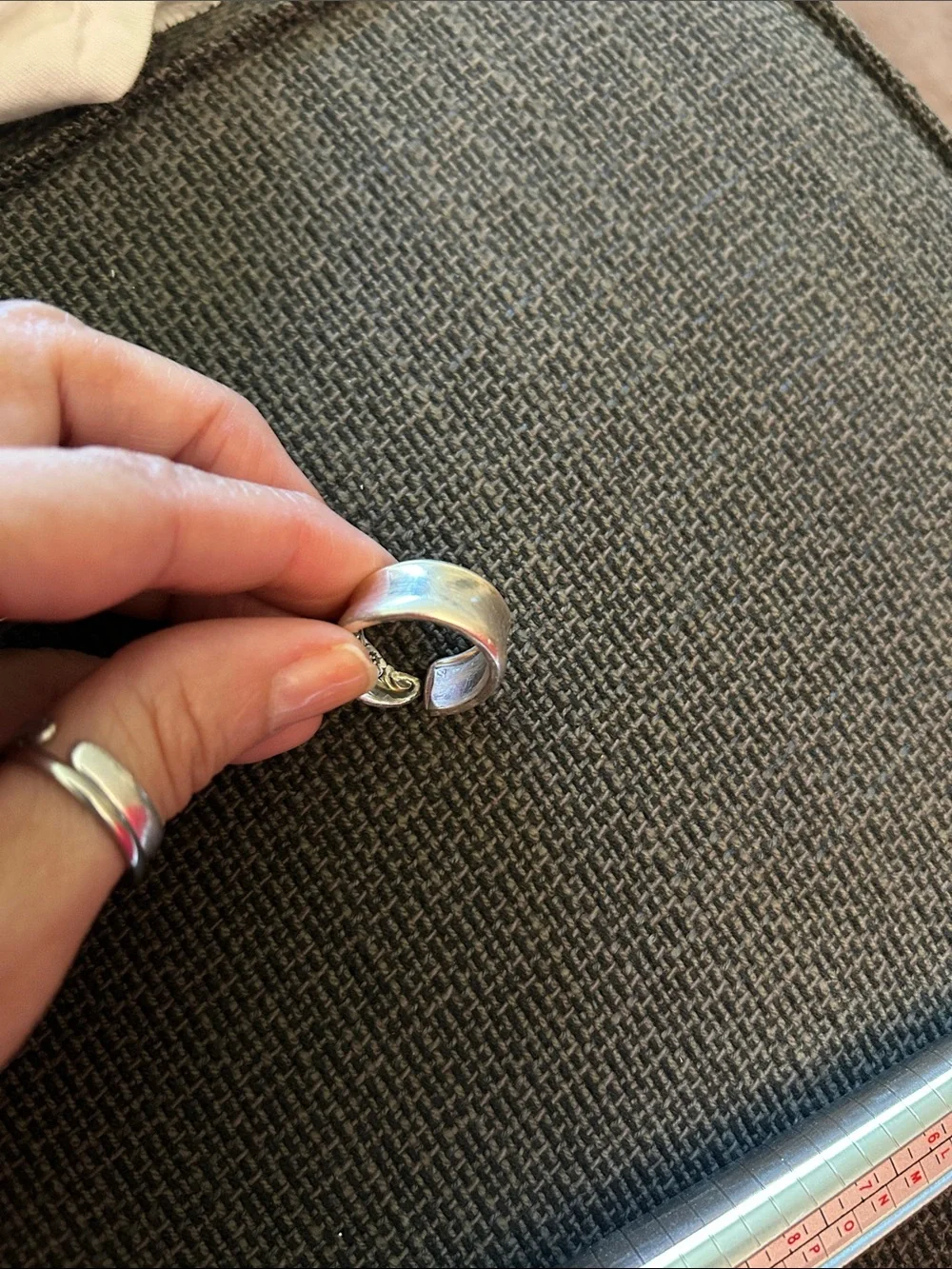 Silver Plated  Floral  Ring -